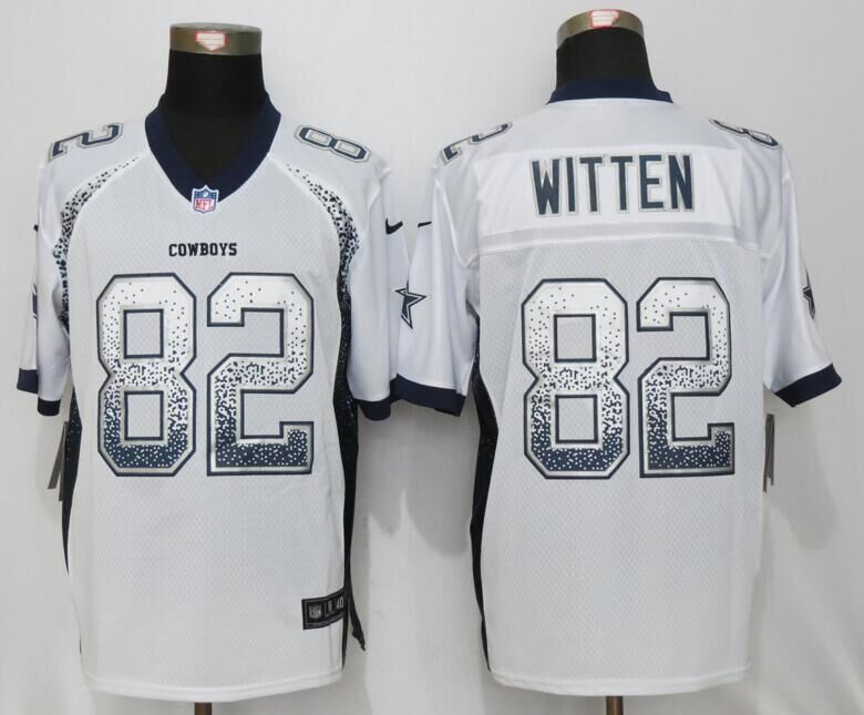 Dallas cowboys 82 Witten Drift Fashion White NEW Nike Elite Jerseys